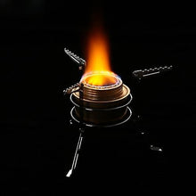 Lade das Bild in den Galerie-Viewer, 2* Camping Cookware Dinnerware Portable Stainless Steel Stove Stand Alcohol Stove Rack Legs Support Cooking Equipment Accessory Outdoor