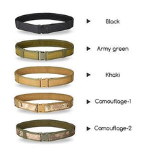Load image into Gallery viewer, 2pcs Climbing Webbing 2IN Hunting Belt Training Heavy Duty Waist Belt Outdoor Combat Utility Belt with Quick Release Buckle