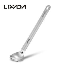 Lade das Bild in den Galerie-Viewer, 2* Camping Cookware Dinnerware Titanium Long Handle Spoon with Polished Bowl Portable Dinner Spoon Cutlery Backpacking Picnic Outdoor