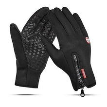 Lade das Bild in den Galerie-Viewer, Bicycle Bike Gloves Cycling Gloves Touchscreen Waterproof Fleece Thermal Sports Gloves for Hiking Skiing