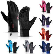 Lade das Bild in den Galerie-Viewer, Bicycle Bike Gloves Cycling Gloves Touchscreen Waterproof Fleece Thermal Sports Gloves for Hiking Skiing
