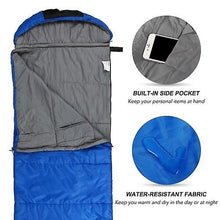Lade das Bild in den Galerie-Viewer, Sleeping Bags Envelope Sleeping Bag with Zippered Holes for Arms and Feet Outdoor Camping Hiking Backpacking Traveling