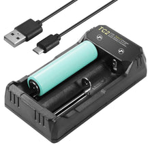 Lade das Bild in den Galerie-Viewer, 18650 lithium battery charger, 5V2A dual-slot battery charger AZ15906