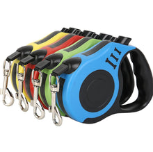 Load image into Gallery viewer, 3m green Retractable Dog Lead Tape Walk Extendable Leash 3M 5M Pet Training Heavy Duty AZ21236