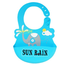 Load image into Gallery viewer, 10# Silicone baby bib, children's Reusable feeding bib AZ10010