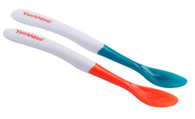 Lade das Bild in den Galerie-Viewer, 2 pcs Children's temperature-sensing color-changing spoon, baby food supplement spoon AZ14322