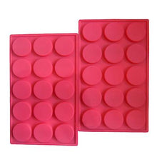 Load image into Gallery viewer, 2pcs 31*19*1.5cm 15 grid round cake mold, DIY silicone mold AZ14830