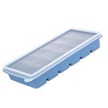 Lade das Bild in den Galerie-Viewer, 24*11.5*4cm blue 6-hole silicone ice mold, sealed food preservation box with lid AZ22433