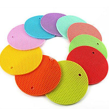 Load image into Gallery viewer, 10pcs pink silicone heat insulation coaster, waterproof and non-slip AZ17819