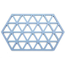 Lade das Bild in den Galerie-Viewer, 2pcs gray silicone heat insulation pad, hollow anti-scalding non-slip coaster AZ16998