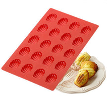 Load image into Gallery viewer, 2pcs 30*20*1.2cm 20 silicone shell-shaped cake molds, household DIY cake baking tray AZ14853