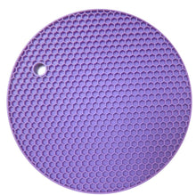 Load image into Gallery viewer, 10pcs purple silicone heat insulation coaster, waterproof and non-slip AZ17813