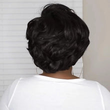 Load image into Gallery viewer, Women Wig Black Short Hair Bob Haircut Partial Micro Volume W76