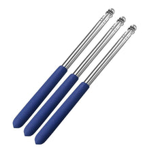 Load image into Gallery viewer, 2Pcs blue 1.2m retractable guide flagpole, stainless steel teaching pointer AZ10307