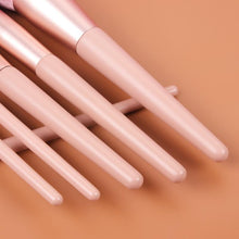 Load image into Gallery viewer, 12 PCs Nude Pink Makeup Brush Set Travel Pack
