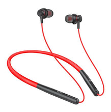 Load image into Gallery viewer, red Neck-mounted wireless bluetooth sports headset AZ15246