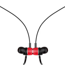 Load image into Gallery viewer, red Neck-mounted wireless sports Bluetooth headset, stereo metal magnetic earphones AZ15707