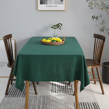 Load image into Gallery viewer, Tablecloths nordic solid tablecloth home japanese towel dining table cloth obrus tablecloth dark green