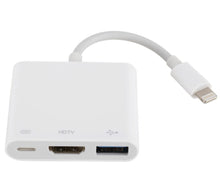 Load image into Gallery viewer, Lightning to OTG Digital AV Adapter, Lightning to HDMI+USB Converter