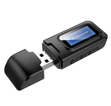 Lade das Bild in den Galerie-Viewer, 2 in 1 car Bluetooth transmitter receiver with display, USB Bluetooth 5.0 adapter AZ19223