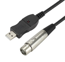 Load image into Gallery viewer, 3m USB Microphone Link Cable, computer USB to XLR microphone cable AZ20154