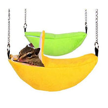 Lade das Bild in den Galerie-Viewer, 2Pcs green Soft And Warm Fleece Made The Novelty Banana Shape Nest Warm House The Pets AZ21714