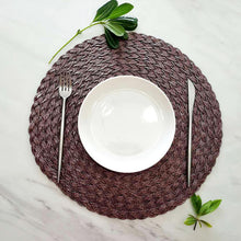 Load image into Gallery viewer, 2pcs Tablecloths Pp Woven Placemat round Thickened Anti-Scald Living Room B & B