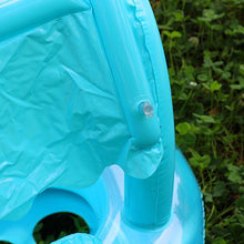 Lade das Bild in den Galerie-Viewer, Pool floats loungers 1pc baby float pool float sunshade baby seat wimming baby children's pool swimming ring blue