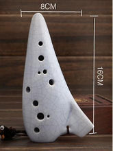 Lade das Bild in den Galerie-Viewer, Ocarinas ocarina flute 12 hole sc ceramic instrument white best christmas gift