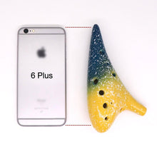 Lade das Bild in den Galerie-Viewer, Ocarinas 12 hole ocarina kiln fired ceramic alto c musical instrument with lanyard music score
