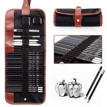 Load image into Gallery viewer, Writing pencils 30pcs drawing sketch set charcoal pencil eraser art craft painting sketching kit artist's pencils