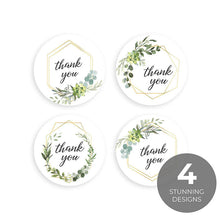 Load image into Gallery viewer, 2x500pcs Christmas Xmas Olive Branch Flower Thank You Thank Thank You Craft Gift Sealed Sticker Label Tape tape