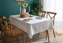 Load image into Gallery viewer, Tablecloths white lace table cloth for wedding party hotel french luxury table covers tablecloth solid