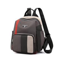Load image into Gallery viewer, Backpack Contrast Color Check Korean Style Versatile Large Capacity Nylon Oxford Cloth Travel