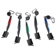 Lade das Bild in den Galerie-Viewer, 2PCs Golf Swing Trainer Clubs Two-Sided Brush Golf Cleaning Utility Brushes