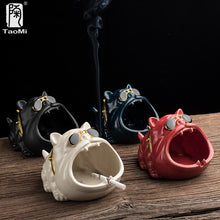 Lade das Bild in den Galerie-Viewer, Ashtray Cartoon Dog Cute Creative Ceramic Large Trendy Car Windproof Ashtray