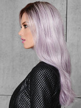 Load image into Gallery viewer, Women Wig Gradient Long Curly Hair Partial Hair Cover Light Purple W80