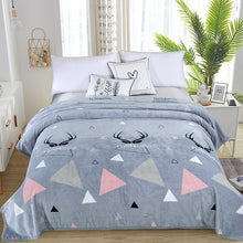 Load image into Gallery viewer, Thickened Autumn and Winter Blanket Flannel Blanket Flannel Air Conditioning Blanket Coral Fleece