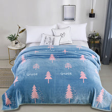 Load image into Gallery viewer, Thickened Autumn and Winter Blanket Flannel Blanket Flannel Air Conditioning Blanket Coral Fleece