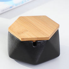 Load image into Gallery viewer, Ashtray Ceramic Windproof Anti-Gray Lid Office Home Personality Ashtray