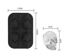 Load image into Gallery viewer, 2pcs Silicone Mold DIY Creative Mold Silicone Skull Ice Tray