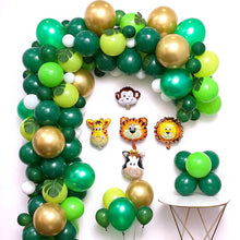 Lade das Bild in den Galerie-Viewer, 144pcs Green Jungle Safari Balloon Chain Set Moving Party Decoration