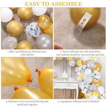 Load image into Gallery viewer, 100PCs Heart-Shaped Golden Pearlescent Heart-Shaped Set Sequins Birthday Party Wedding Decoration