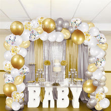 Load image into Gallery viewer, 100PCs Heart-Shaped Golden Pearlescent Heart-Shaped Set Sequins Birthday Party Wedding Decoration
