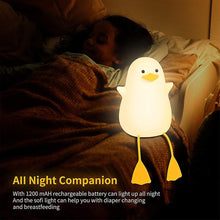 Load image into Gallery viewer, Night Lights & Ambient Lighting Cute Seagull Night Light Cute Christmas Duck Silicone Bedroom Night