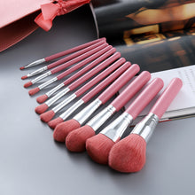 Load image into Gallery viewer, 12 PCs Light Blue Handle Makeup Brush Foundation Eye Shadow Brush
