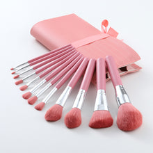 Load image into Gallery viewer, 12 PCs Light Blue Handle Makeup Brush Foundation Eye Shadow Brush