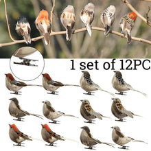 Lade das Bild in den Galerie-Viewer, Artificial Flora 12pc/set Birds Artificial Feather Foam Doves Wedding Decor Venue Ornament
