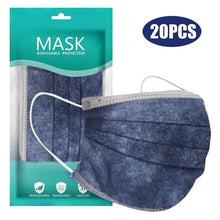 Load image into Gallery viewer, 20pcs Masks Disposable Safety Face Mask Personal Breathable Facial Mask 3ply Ear Loop