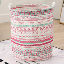 Load image into Gallery viewer, 37CM Household Storage Containers Printed Household Foldable Toy Clothing Storage Bag Laundry Basket